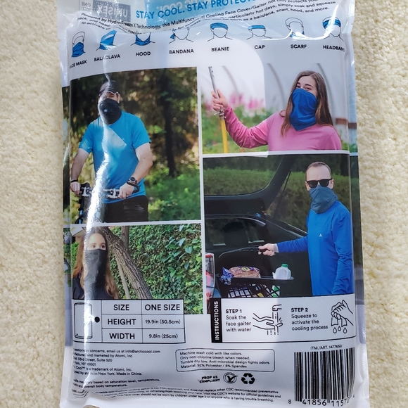 Arctic Cool Face Cover/Gaiter, Unisex 3-Pack - Picture 2 of 3